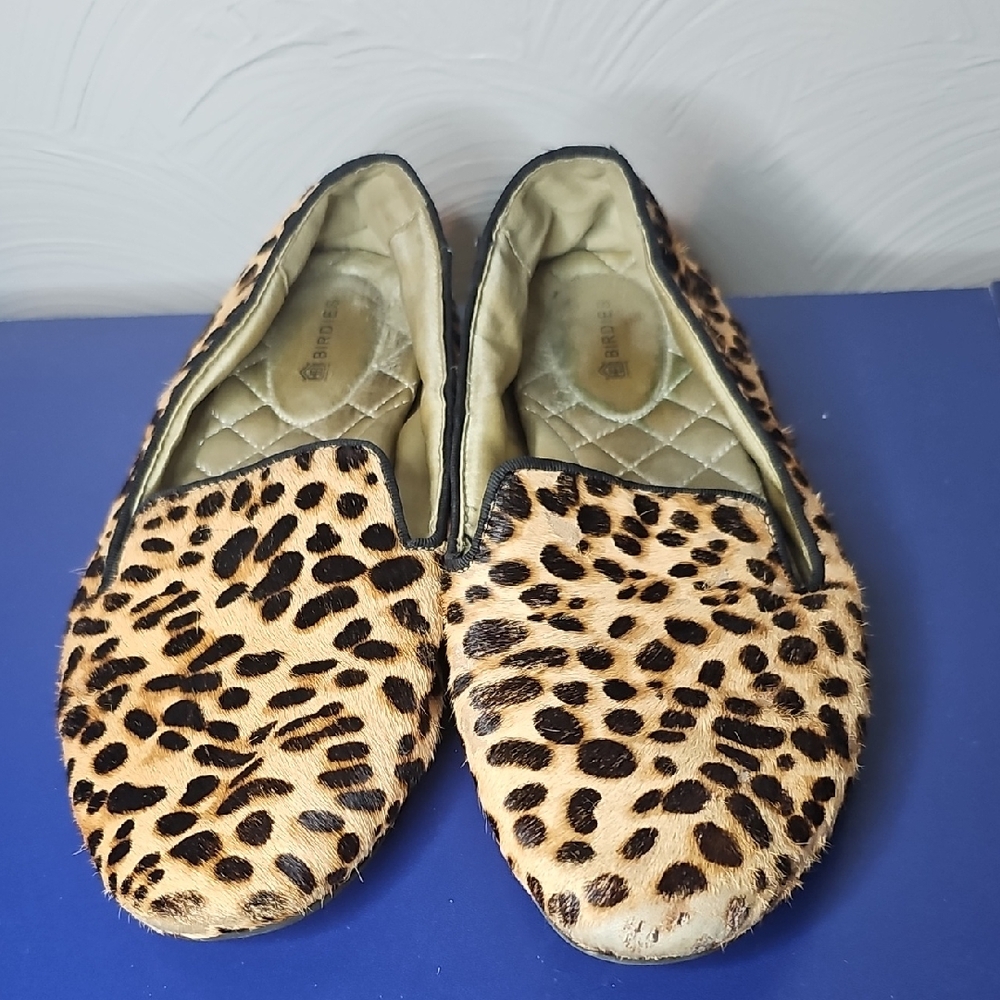 Womens BIRDIES Leopard Print Flats Size 7.5